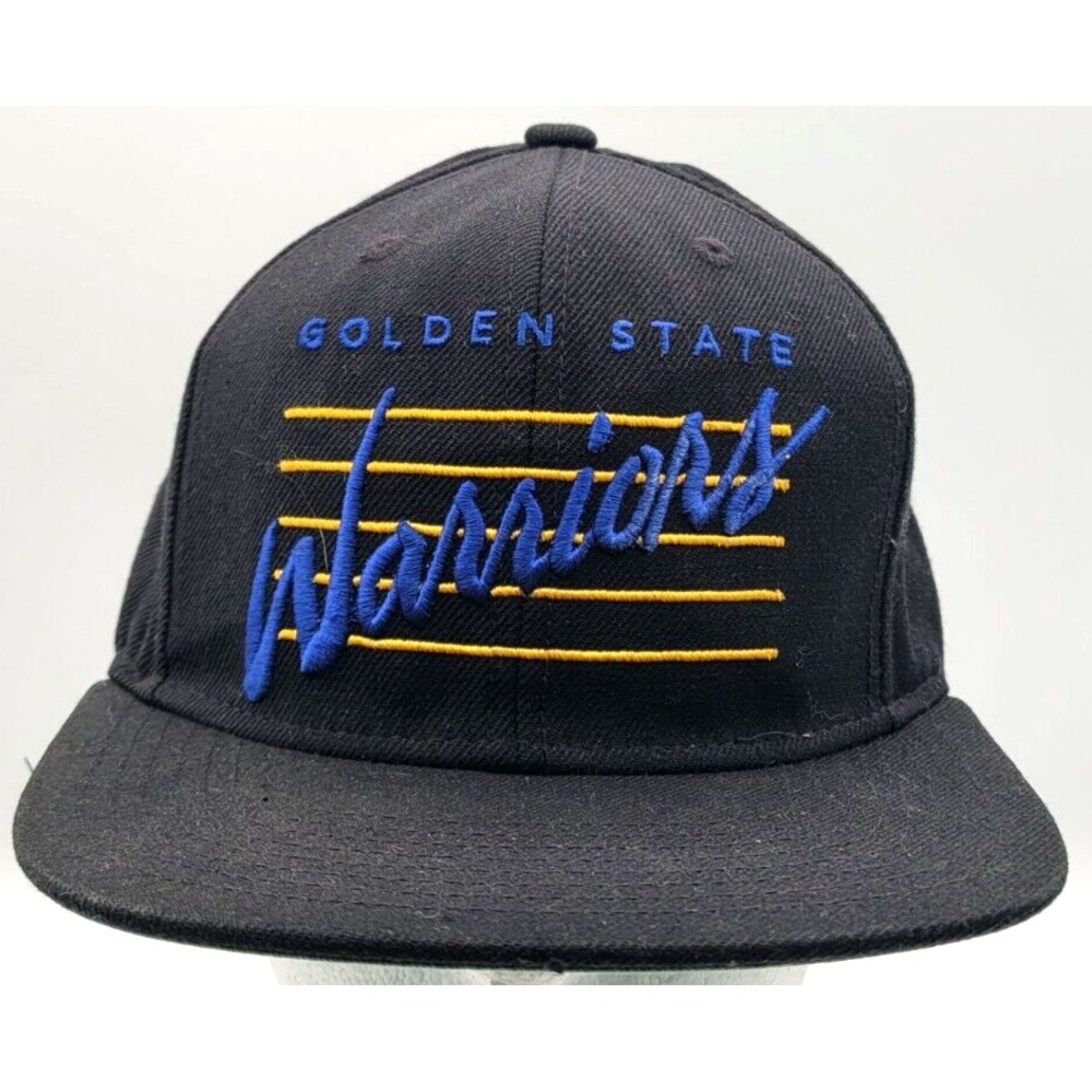 GOLDEN STATE WARRIORS MITCHELL & NESS CAP HAT‎ SNAPBACK ONE SIZE SPELL OUT BARS